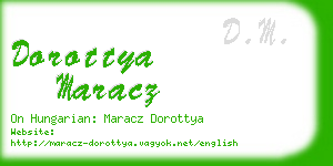 dorottya maracz business card